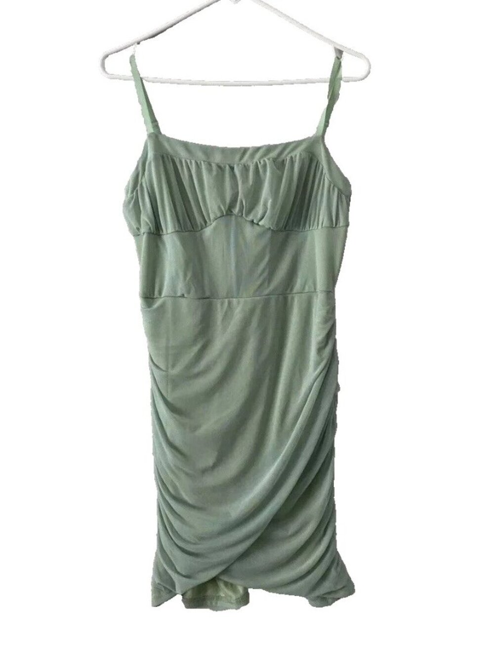 Linjou Corset Dress Bodycon Stretch XL Junior Girls Pastel Green Mini Party Wear